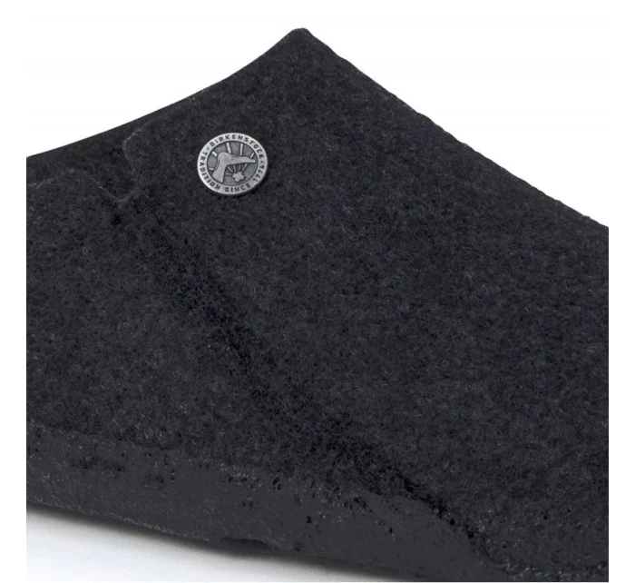 Dámské/pánské zateplené pantofle Birkenstock Anthracite wool felt narrow narrow (1015084)
