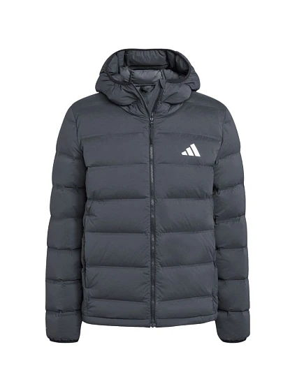 Pánská péřová bunda Stretch Hooded Jacket Black pánské oblečení model 21948282 - ADIDAS Pánská péřová bunda Stretch Hooded Jacket Black pánské oblečení model 21948282 - ADIDAS