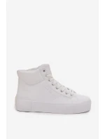 Zateplené dámské tenisky na platformě Big Star model 21705849 Bílé - Big Star Shoes Zateplené dámské tenisky na platformě Big Star model 21705849 Bílé - Big Star Shoes