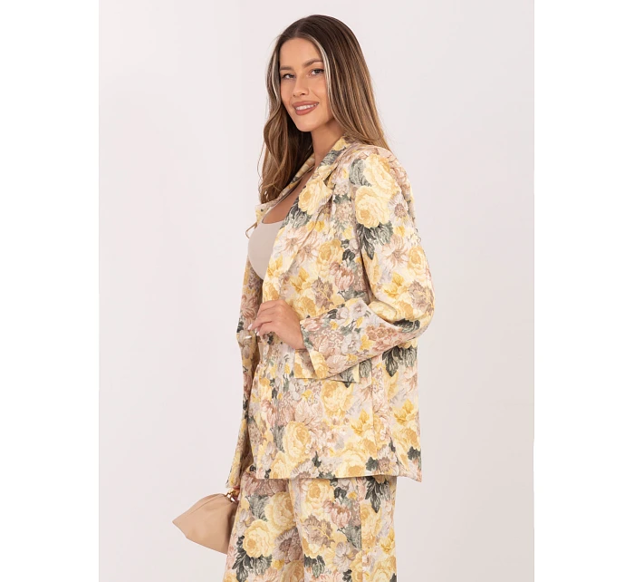 Marynarka IT MA model 22074616 żółty - FPrice Marynarka IT MA model 22074616 żółty - FPrice