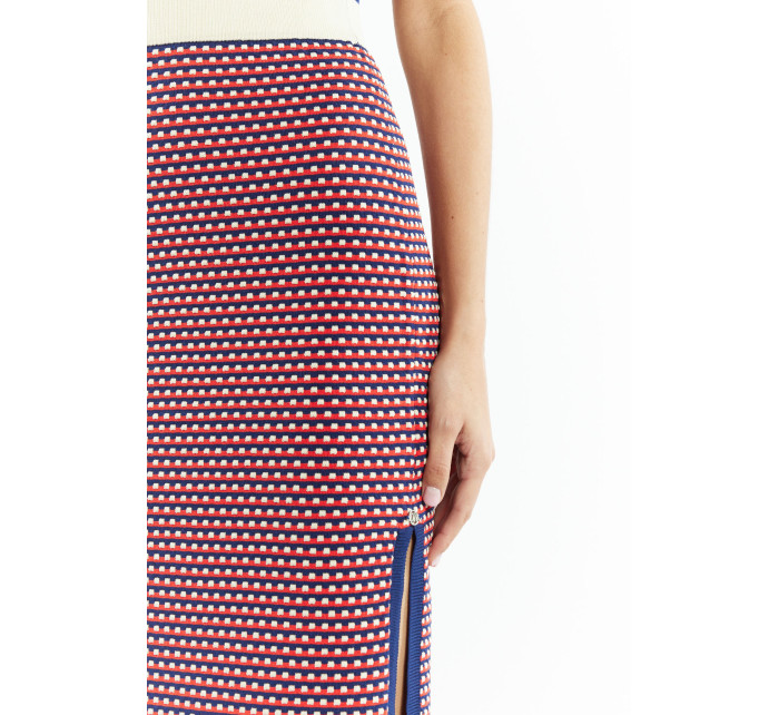 Monnari Midi sukně Dámská vzorovaná sukně Multi Red