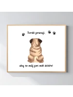 Personalizovaný plakát v rámu - 40x50 - ilustrace zvířátka Personalizovaný plakát v rámu - 40x50 - ilustrace zvířátka