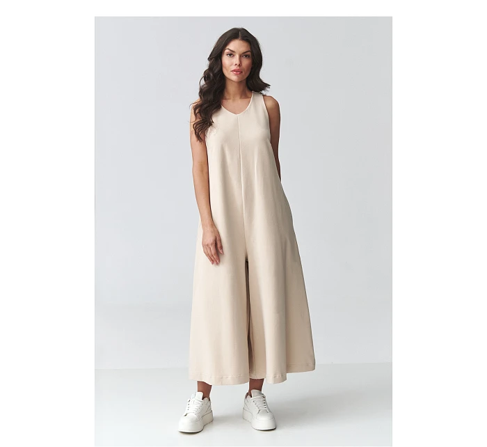 Dámský Overal model 225672 Makadamia Dámský Overal model 225672 Makadamia