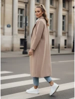 Dámský oversize kabát dlouhý velbloudí Dstreet model 21982230 - FashionStreet