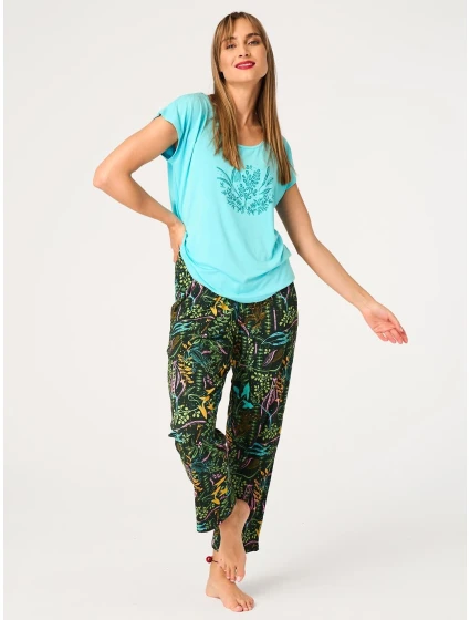 Pyžamo Key LNS 582 B26 cr/r S-XL dámské Pyžamo Key LNS 582 B26 cr/r S-XL dámské