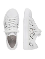 Skórzane buty W białe model 22018131 - Rieker