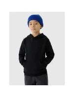 Chlapecká nepruhovaná mikina s kapucí 4F Junior 4FJWMM00TSWSM1292-20S