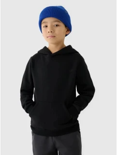 Chlapecká nepruhovaná mikina s kapucí 4F Junior 4FJWMM00TSWSM1292-20S