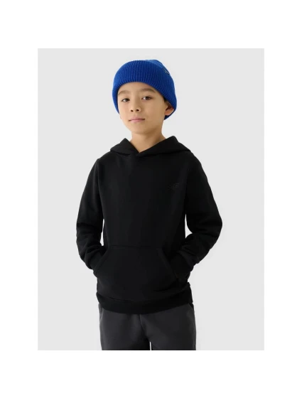Chlapecká nepruhovaná mikina s kapucí 4F Junior 4FJWMM00TSWSM1292-20S