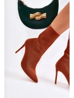 Dámské Vysoké Kozačky S Na Podpatku Camel model 21592932 - Boto