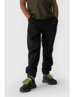 Chlapecké Jogger Kalhoty Casual Hladké 4F 4FJWMM00TTROM0812-20S Černé