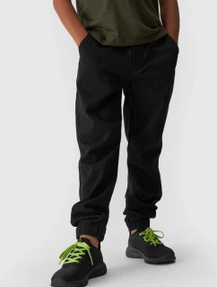 Chlapecké Jogger Kalhoty Casual Hladké 4F 4FJWMM00TTROM0812-20S Černé