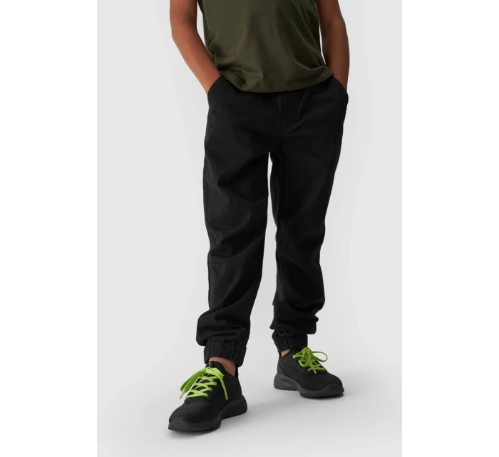 Chlapecké Jogger Kalhoty Casual Hladké 4F 4FJWMM00TTROM0812-20S Černé