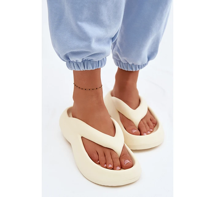 Dámské pěnové žabky světlá béžová Roux