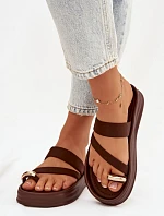 Dámské pantofle Farielle LS-170 hnědé - Bestelle