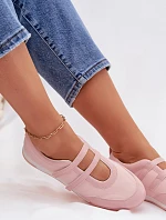 Sportovní dámské baleríny růžové - Farvessa