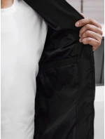 Pánská prošívaná zimní bunda s kapucí černá FashionStreet TX4841 Pánská prošívaná zimní bunda s kapucí černá FashionStreet TX4841