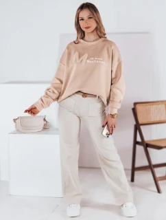 Dámská oversize mikina béžová Dstreet model 21983649 - FashionStreet