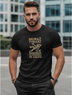 Pánské tričko s potiskem MURDERER černé FashionStreet NX0106R