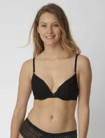 Dámská podprsenka Push-up Aura Spotlight WHU černá - Triumph