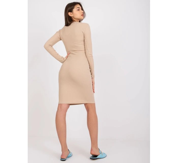 Dámské šaty Dress-EM-SK-686.63-béžová