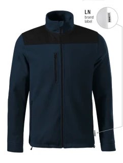 Effect fleece unisex námořní modrá 02 (brand label)