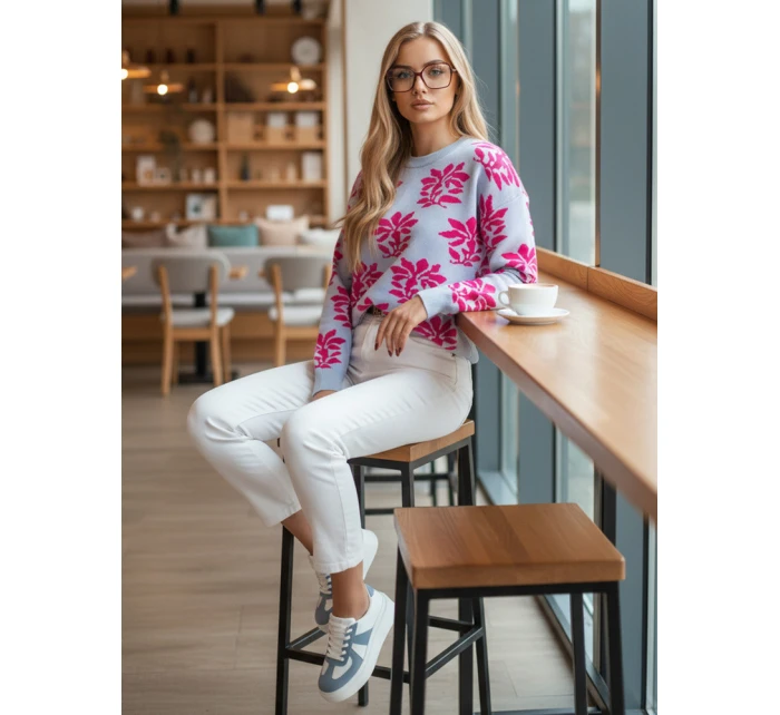 SWEET dámský svetr modrý Dstreet model 21972199 - FashionStreet