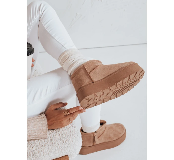 Dámské sněhule na platformě béžové model 21992062 - Dstreet