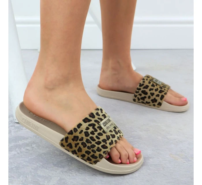 Dámské plážové žabky beige model 21905105