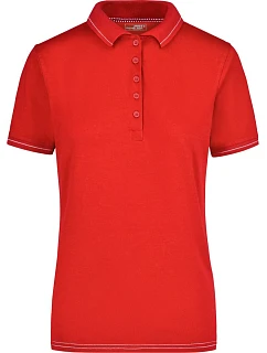 JN Dámské žerzejové elastické polo 02.0 red/white model 22487104 - Daiber