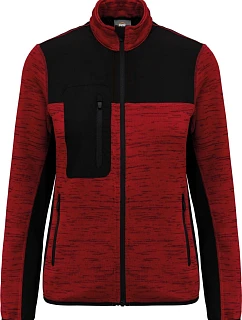 Dámská pracovní pletená fleecová bunda 20. red melange/black model 22448864 - WK