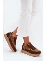 Dámské Semišové Tenisky Big Star OO274A313 HI-POLY SYSTEM Hnědé Leopardí Dámské Semišové Tenisky Big Star OO274A313 HI-POLY SYSTEM Hnědé Leopardí