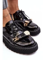 Dámské patentované boty D&A Black Dámské patentované boty D&A Black