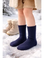 PLETENÉ DĚTSKÉ PONOŽKY Z MERINO VLNY 130 PLETENÉ DĚTSKÉ PONOŽKY Z MERINO VLNY 130