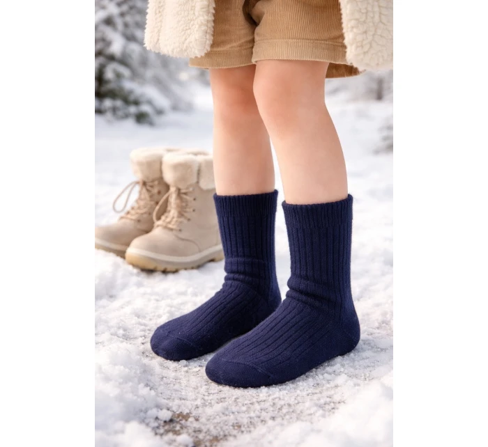 PLETENÉ DĚTSKÉ PONOŽKY Z MERINO VLNY 130 PLETENÉ DĚTSKÉ PONOŽKY Z MERINO VLNY 130