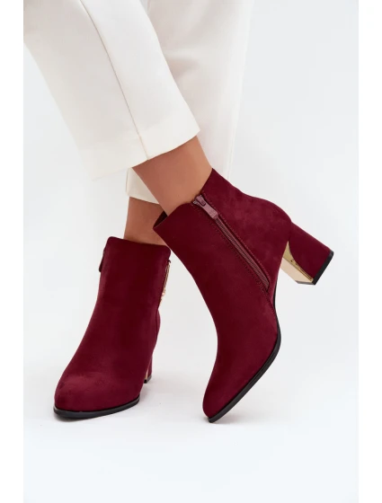 Boty na podpatku model 217726 Step in style Boty na podpatku model 217726 Step in style