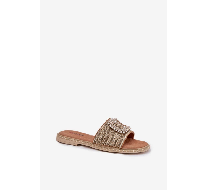 Dámské Plátěné Sandály S Pletením A Dekorací Béžové Artiker 56C1337 Dámské Plátěné Sandály S Pletením A Dekorací Béžové Artiker 56C1337