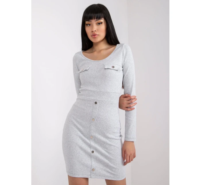 Šaty RV SK 7437.67 světle šedá