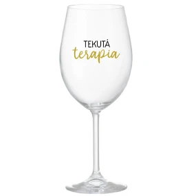 TEKUTÁ TERAPIA - priehľadný pohár na víno 350 ml TEKUTÁ TERAPIA - priehľadný pohár na víno 350 ml
