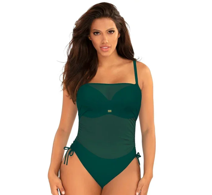 Jednodílné plavky S1093V1 Fashion24 zelené- Self