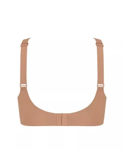 Dámská podprsenka ZERO Feel 2.0 Soft bra - BROWN - sv. hnědá 00CM - SLOGGI