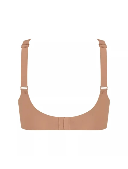 Dámská podprsenka ZERO Feel 2.0 Soft bra - BROWN - sv. hnědá 00CM - SLOGGI