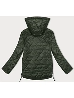 Tenká prošívaná plus size bunda S'West khaki (B8361-11) Tenká prošívaná plus size bunda S'West khaki (B8361-11)