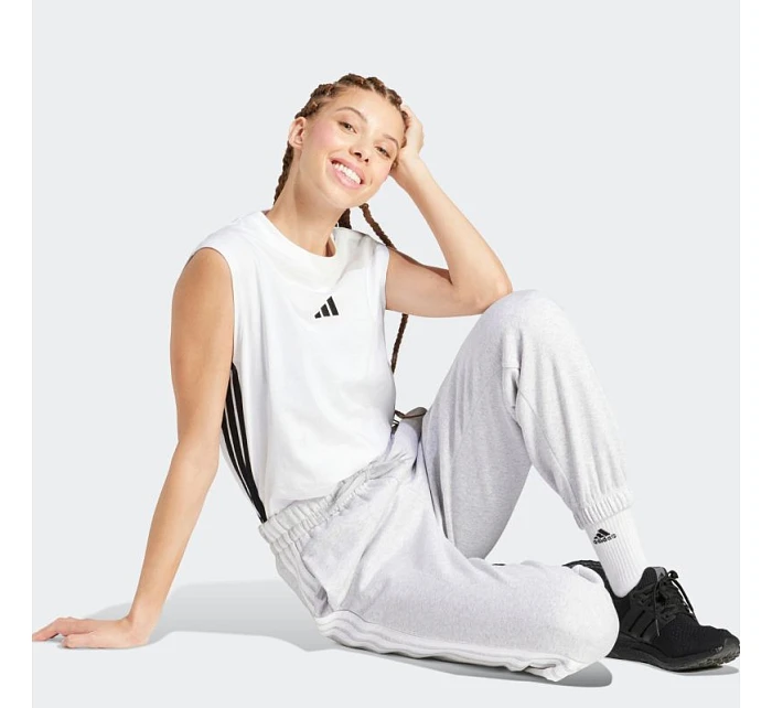 Adidas Essentials 3-Stripes Fleece Loose-Fit Kalhoty W IN6178 dámské Adidas Essentials 3-Stripes Fleece Loose-Fit Kalhoty W IN6178 dámské