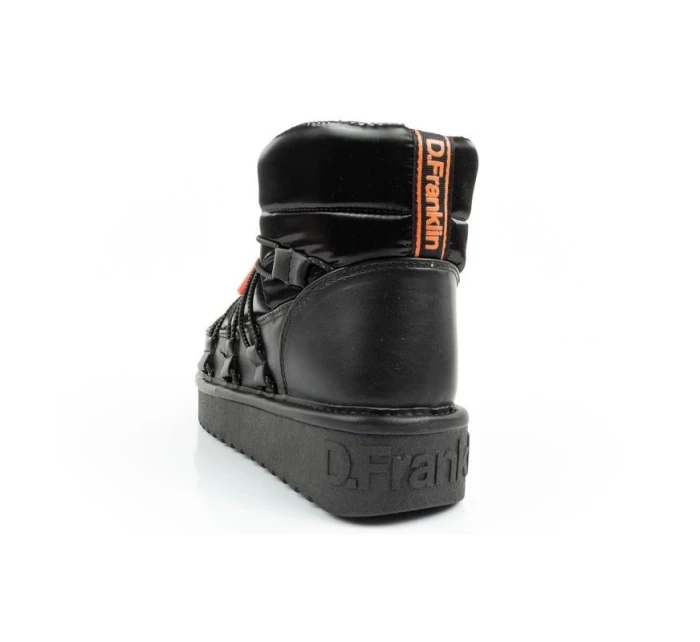 D.Franklin snow boots dámské zimní módní zateplené boty černé dámské