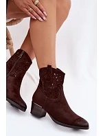 Dámské otevřené kotníkové boty Vinceza 58452 Čokoládové Dámské otevřené kotníkové boty Vinceza 58452 Čokoládové