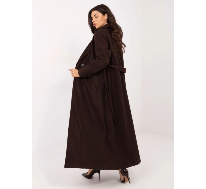 Płaszcz IT PL model 21795582 ciemny brązowy - FPrice