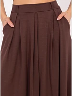 Spódnica RV SD model 22048625 ciemny brązowy - FPrice