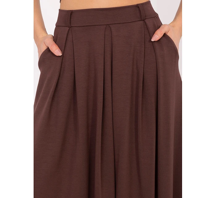 Spódnica RV SD model 22048625 ciemny brązowy - FPrice