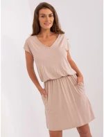 Šaty WN SK 658.62P béžové Šaty WN SK 658.62P béžové